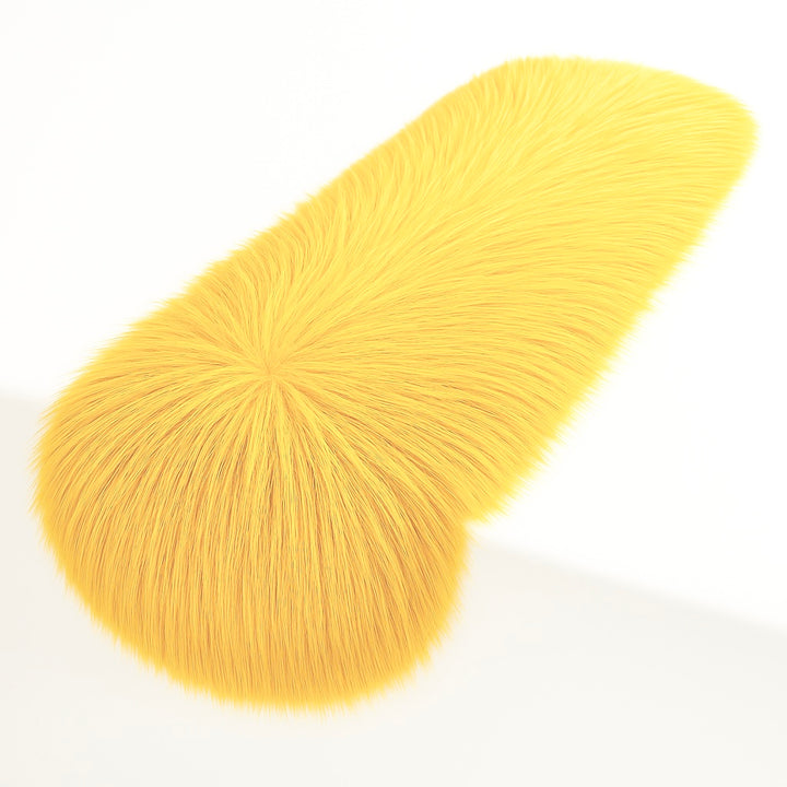 Faux Fur Table Runners – Elegant Decor for Every Occasion - Golden Yellow