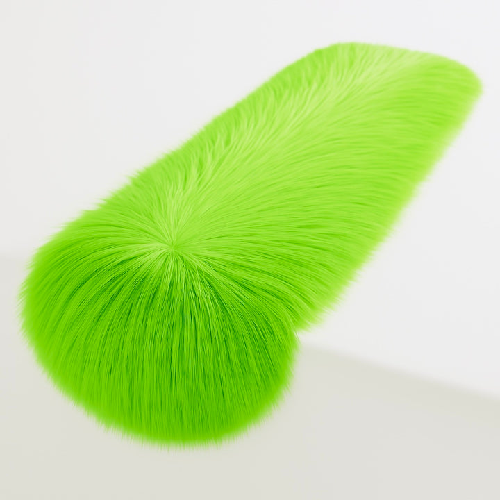 Faux Fur Table Runners – Elegant Decor for Every Occasion - Lime Green