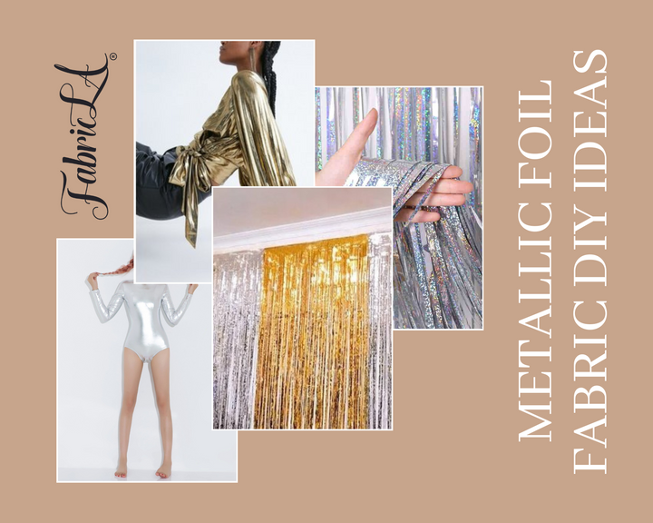 Hologram Metallic Foil Spandex Knit Fabric 4-Way Stretch, 60" Inch Wide| Multicolor - FabricLA.com