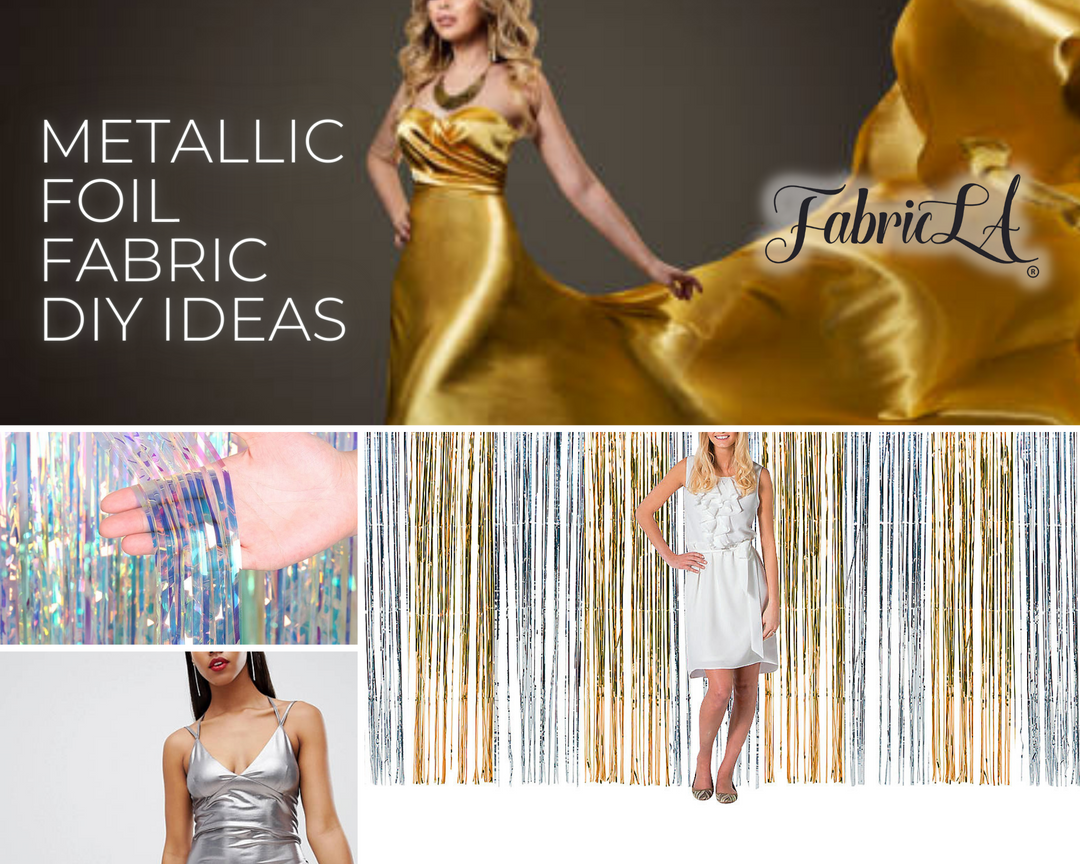 Hologram Metallic Foil Spandex Knit Fabric 4-Way Stretch, 60" Inch Wide| Multicolor - FabricLA.com