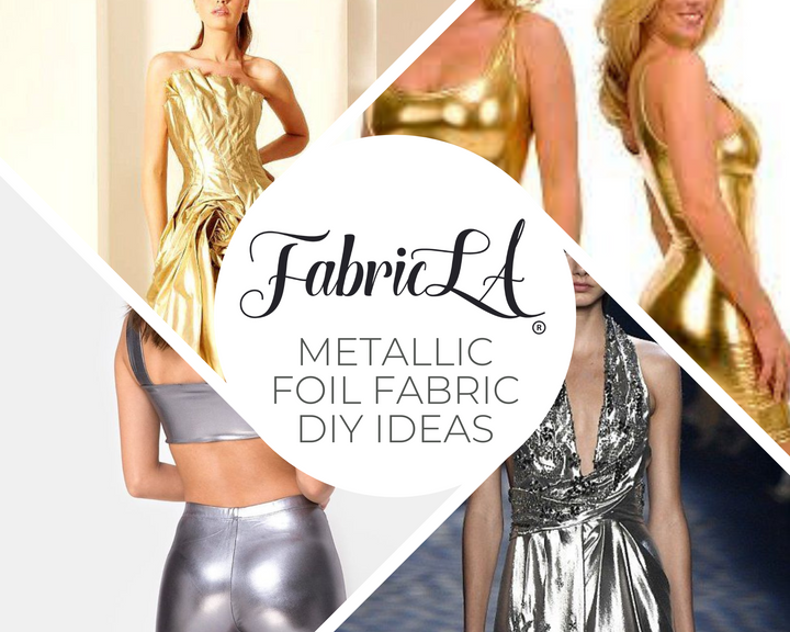 Hologram Metallic Foil Spandex Knit Fabric 4-Way Stretch, 60" Inch Wide| Multicolor - FabricLA.com