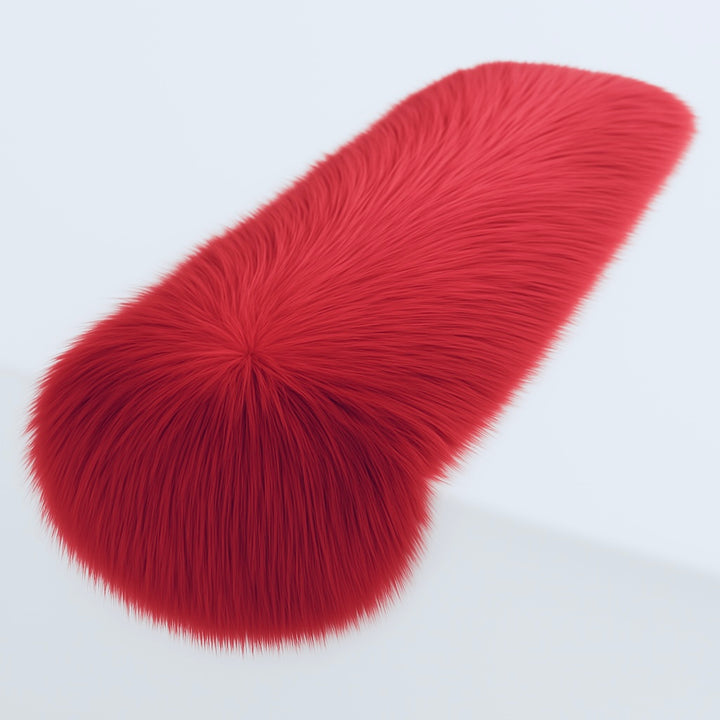 Faux Fur Table Runners – Elegant Decor for Every Occasion - Red