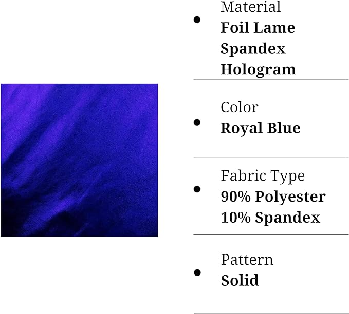 Hologram Metallic Foil Spandex Knit Fabric 4-Way Stretch, 60" Inch Wide| Multicolor - FabricLA.com