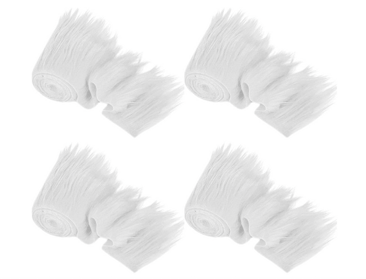 Ribete de piel sintética - Paquetes precortados de 5 x 152 cm | Variedad de paquetes para manualidades y disfraces | Ribete de piel de 152 cm de largo | Artículos para manualidades