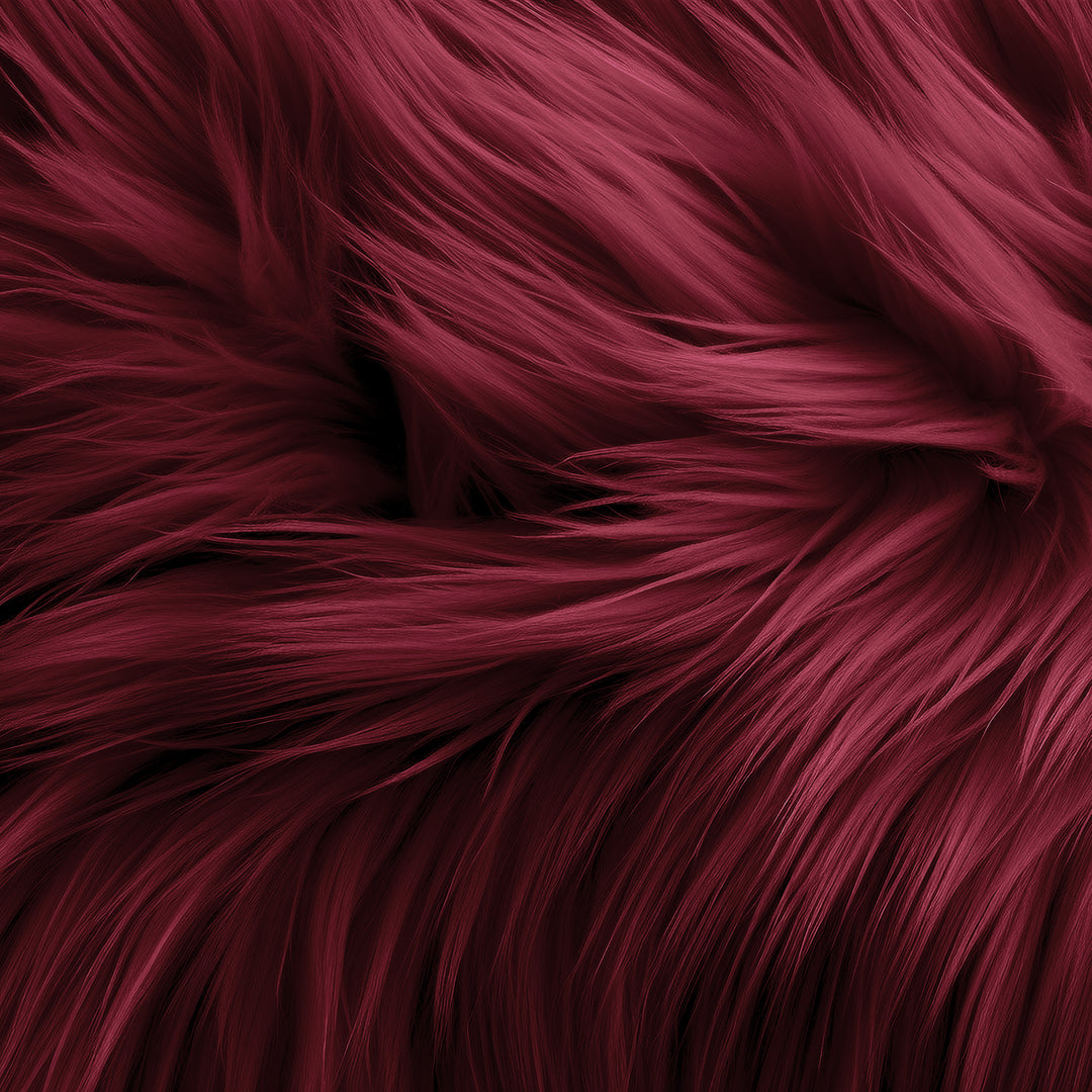 FabricLA Round Shaggy Faux Fur Fabric - 40 inches (101cm) - Circular Fluffy Area Faux Fur Use for Bedroom Carpet Play Mats for Kids Girls Princess Castle Christmas. - FabricLA.com