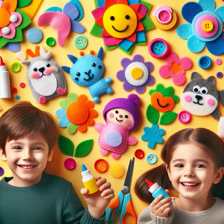 FabricLA Craft Felt Rolls 6 Pieces - 12" X 18" Inches Assorted Color Non-Woven Soft Felt Material - Acrylic Felt Roll for DIY Craftwork, Sewing and Patchwork - Autumn Colors - FabricLA.com