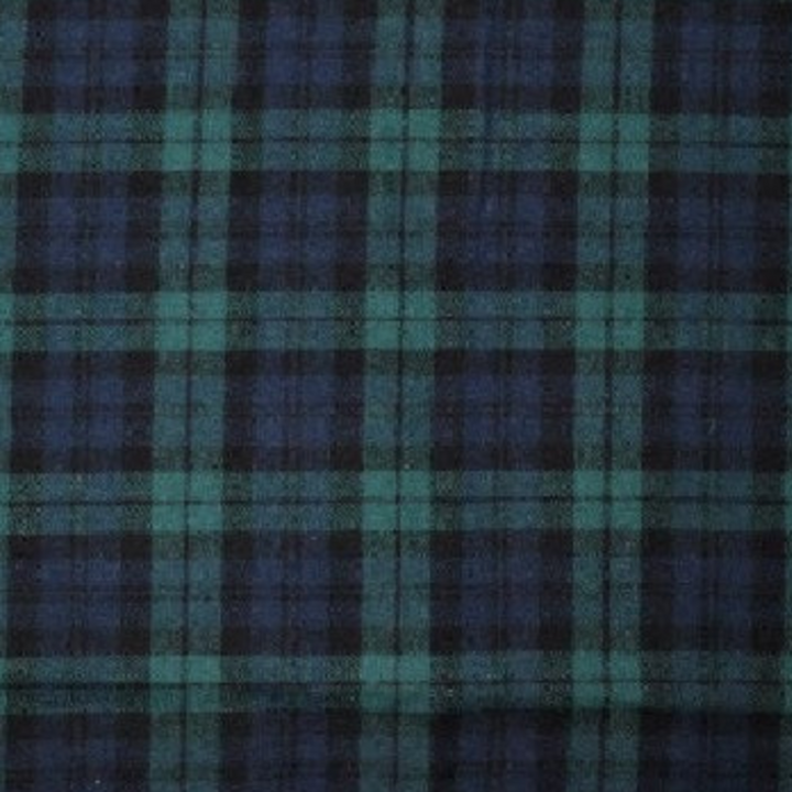 FabricLA 100% Cotton Flannel Fabric | 60 inches Wide | Sold By The Yard | Blanket, Pillowcases, Quilting, Sewing, PJ, Shirt, | Blue & Green | 5