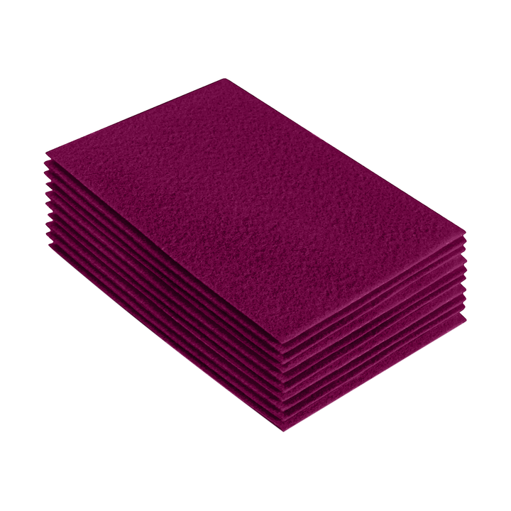 Acrylic Felt 9"X12" Sheet Packs | Rose - FabricLA.com