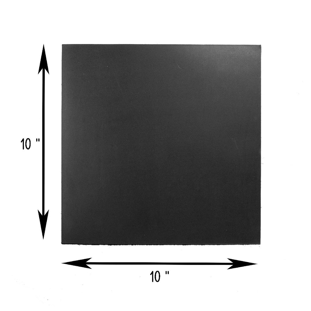 Tooling Leather Rectangles | Crafting Heavy Weight Full Grain Cowhide (2.8-3.00mm) | Crazy Black - FabricLA.com