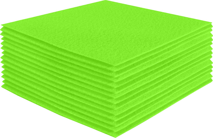 Acrylic Felt Craft Sheet Packs | Neon Green A54 - FabricLA.com