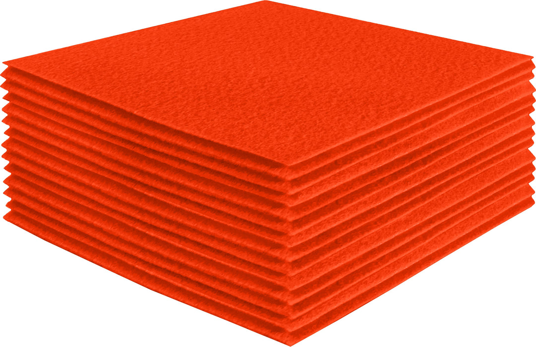 Acrylic Felt Craft Sheet Packs | Neon Orange - FabricLA.com