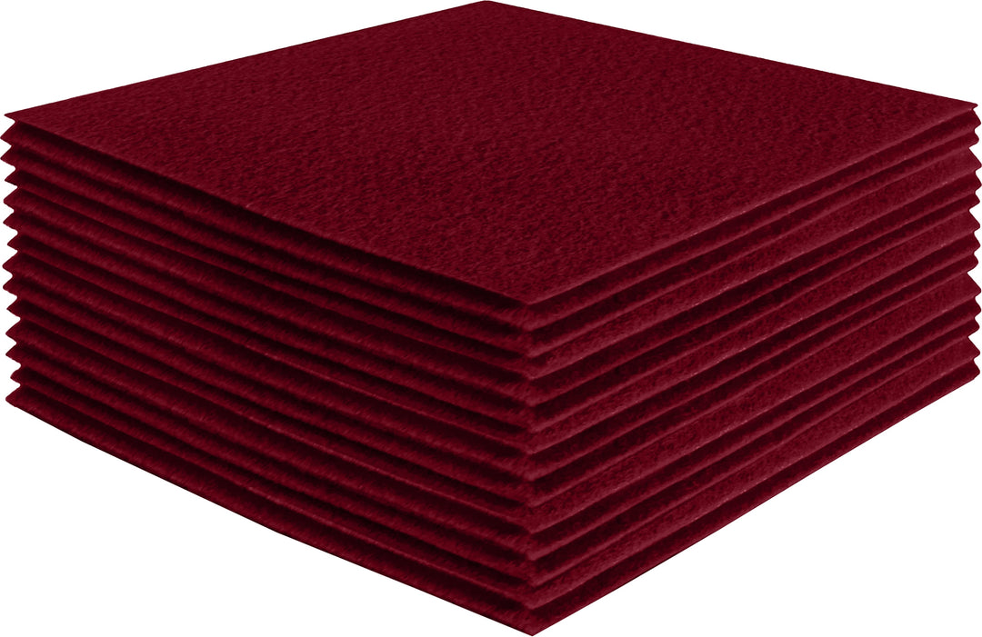 Acrylic Felt Craft Sheet Packs | Dark Red - FabricLA.com