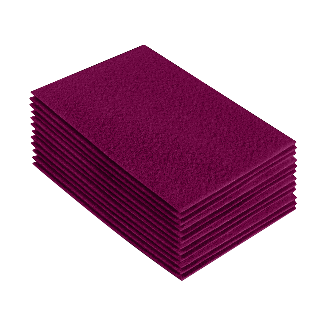 Acrylic Felt 9"X12" Sheet Packs | Rose - FabricLA.com