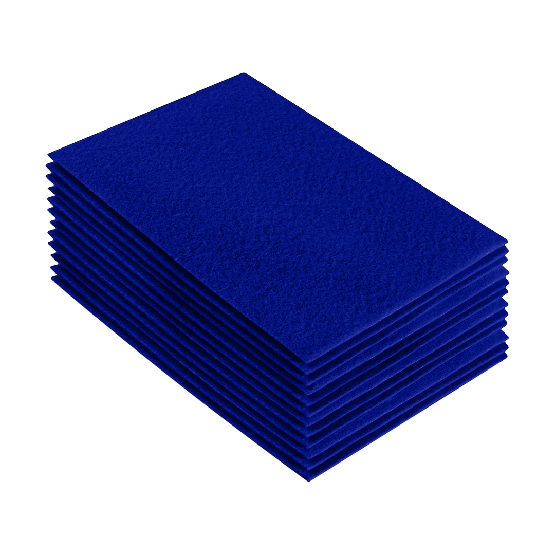 Acrylic Felt 9"X12" Sheet Packs | Royal Blue - FabricLA.com