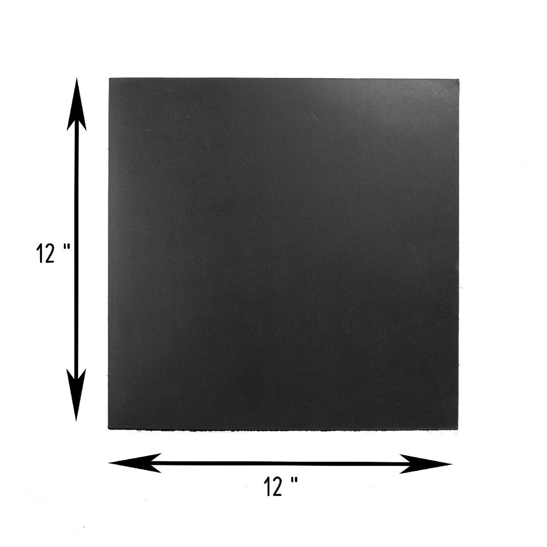 Tooling Leather Rectangles | Crafting Heavy Weight Full Grain Cowhide (2.8-3.00mm) | Crazy Black - FabricLA.com