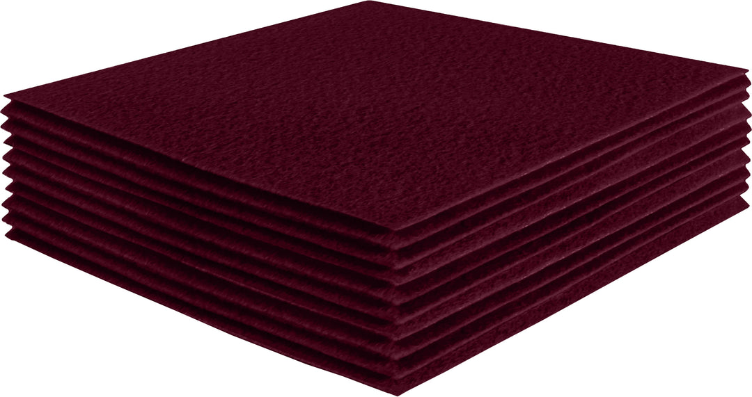 Acrylic Felt Craft Sheet Packs | Burgundy A27 - FabricLA.com