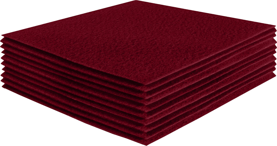 Acrylic Felt Craft Sheet Packs | Dark Red - FabricLA.com