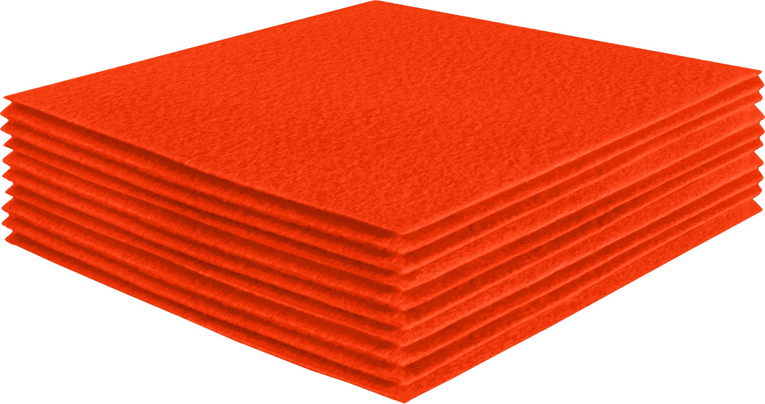 Acrylic Felt Craft Sheet Packs | Neon Orange - FabricLA.com