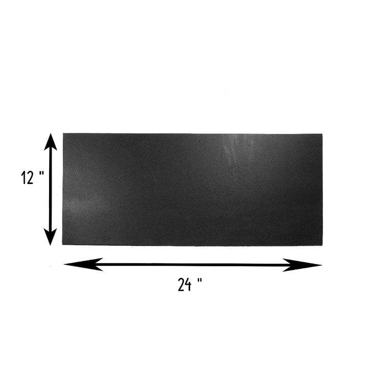 Tooling Leather Rectangles | Crafting Heavy Weight Full Grain Cowhide (2.8-3.00mm) | Crazy Black - FabricLA.com