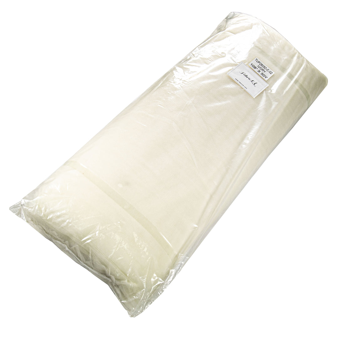 FabricLA Bridal Wedding Tulle Fabric 108" Wide 50 Yard Bolt - Ivory - FabricLA.com