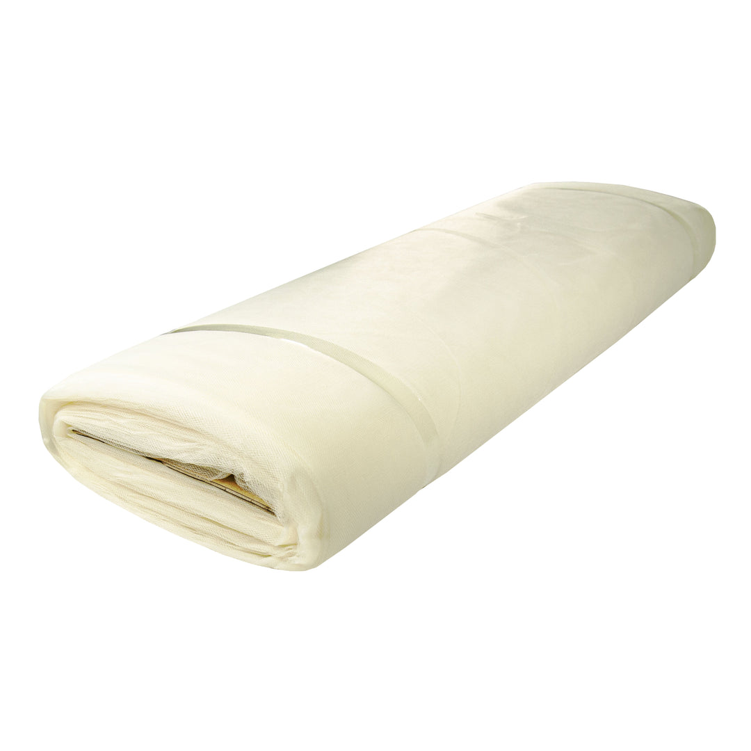 FabricLA Bridal Wedding Tulle Fabric 108" Wide 50 Yard Bolt - Ivory - FabricLA.com