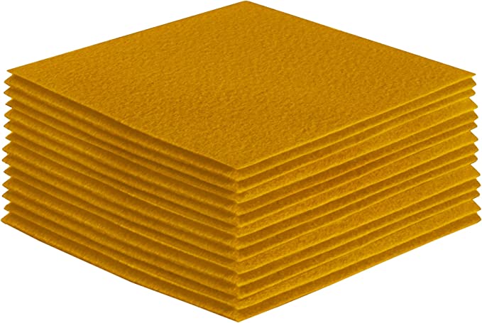 Acrylic Felt Craft Sheet Packs | Antique Gold - FabricLA.com
