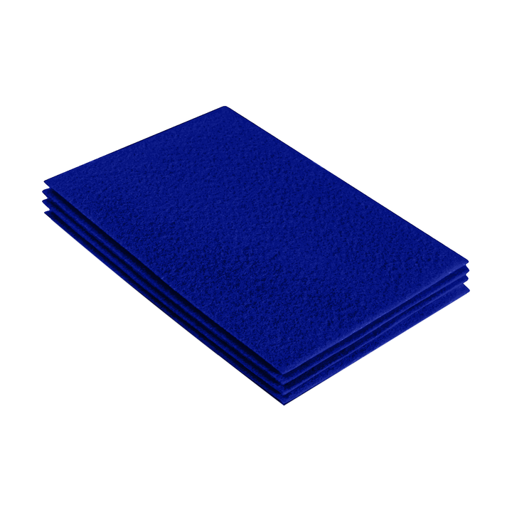 Acrylic Felt 9"X12" Sheet Packs | Royal Blue - FabricLA.com