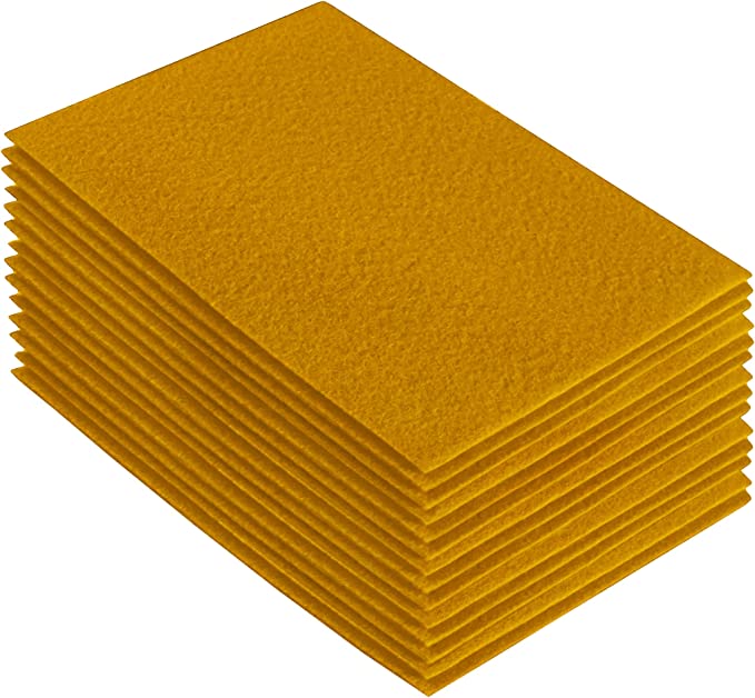 Acrylic Felt Craft Sheet Packs | Antique Gold - FabricLA.com