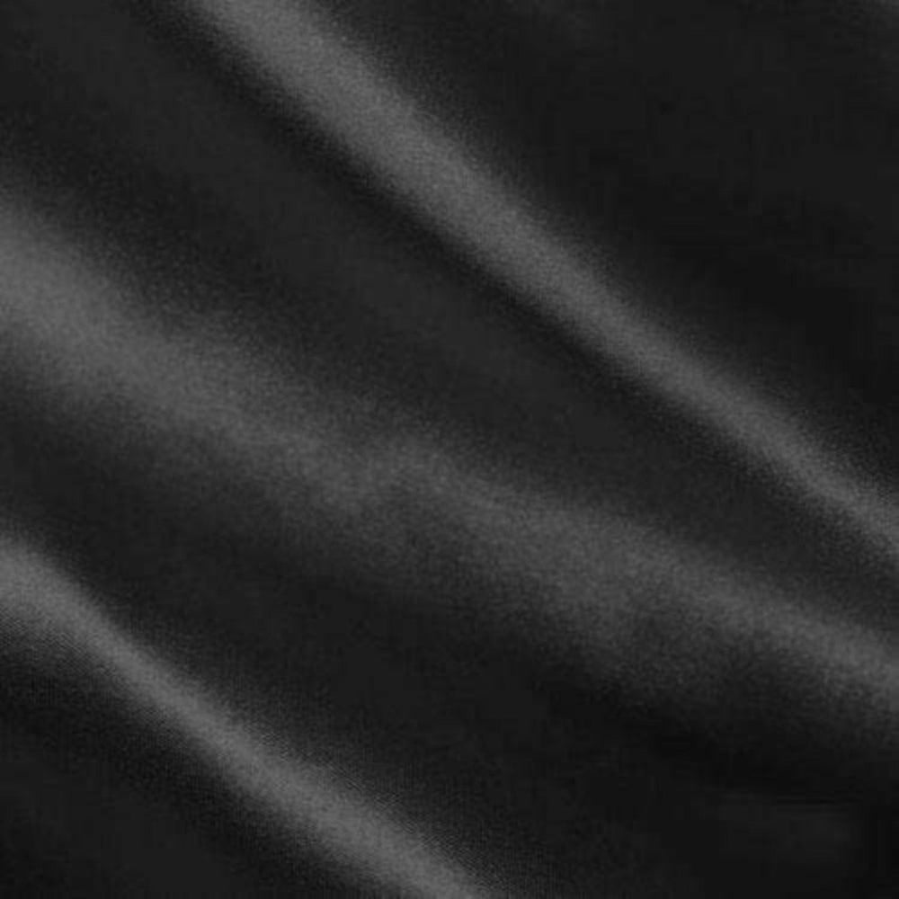 FabricLA Charmeuse Satin Fabric by The Yards - 58/60" Inches (150 cm) Wide Satin Silky Fabric | Black - FabricLA.com
