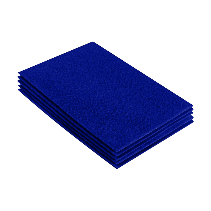 Acrylic Felt 9"X12" Sheet Packs | Royal Blue - FabricLA.com
