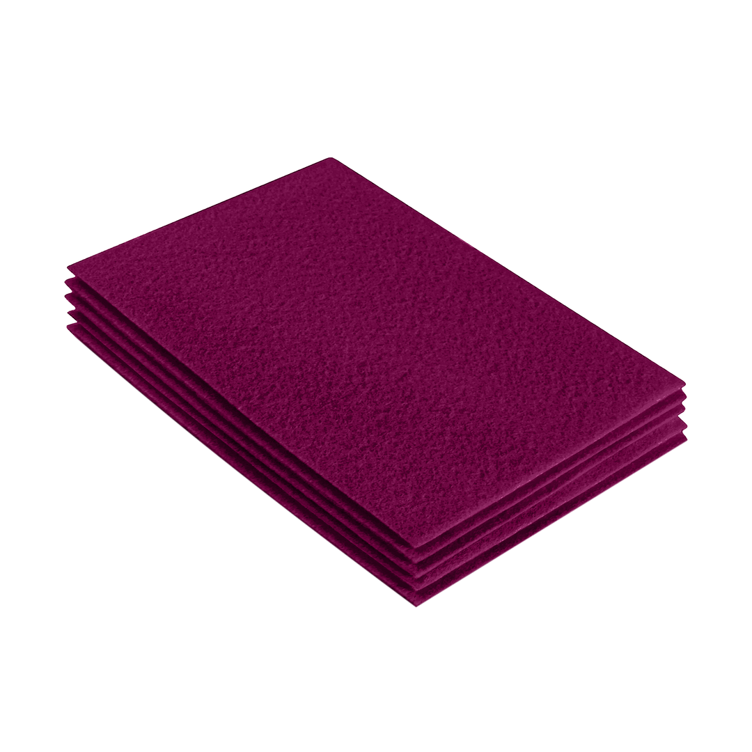 Acrylic Felt 9"X12" Sheet Packs | Rose - FabricLA.com