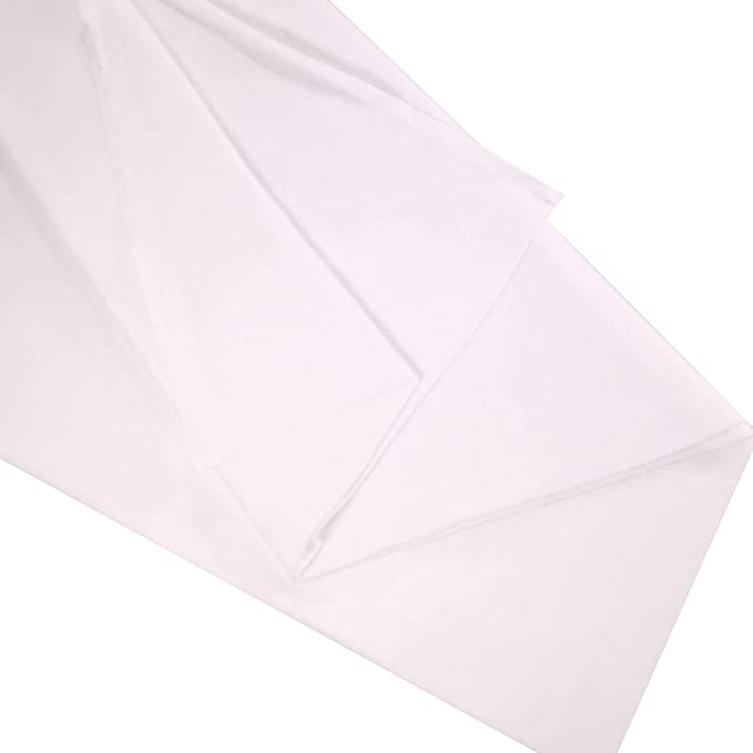 White Sweatshirt Fleece Fabric 60" Wide - Polyester Cotton Blend | FabricLA - FabricLA.com