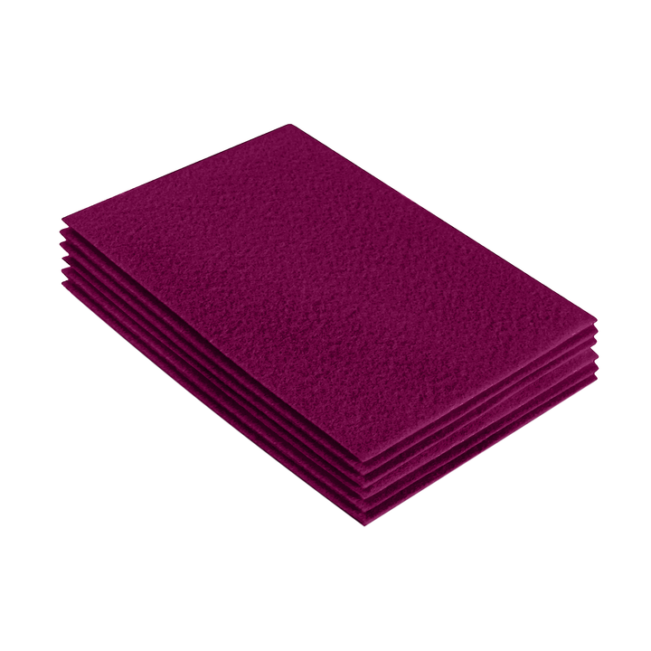 Acrylic Felt 9"X12" Sheet Packs | Rose - FabricLA.com