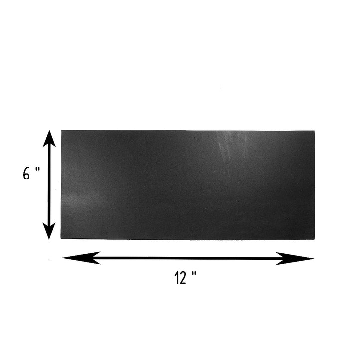 Tooling Leather Rectangles | Crafting Heavy Weight Full Grain Cowhide (2.8-3.00mm) | Crazy Black - FabricLA.com