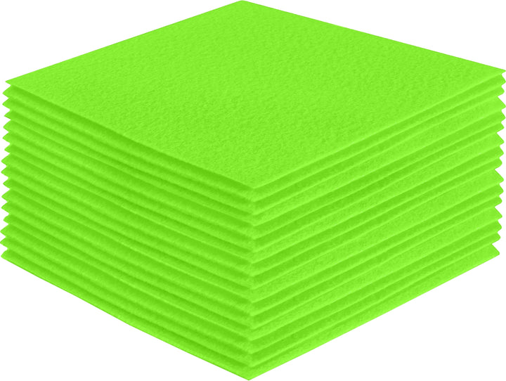 Acrylic Felt Craft Sheet Packs | Neon Green A54 - FabricLA.com
