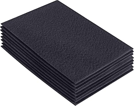 Acrylic Felt 9"X12" Sheet Packs | Dark Gray - FabricLA.com