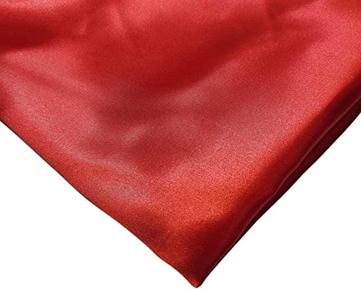 FabricLA Charmeuse Satin Fabric by The Yards - 58/60" Inches (150 cm) Wide Satin Silky Fabric | Red - FabricLA.com