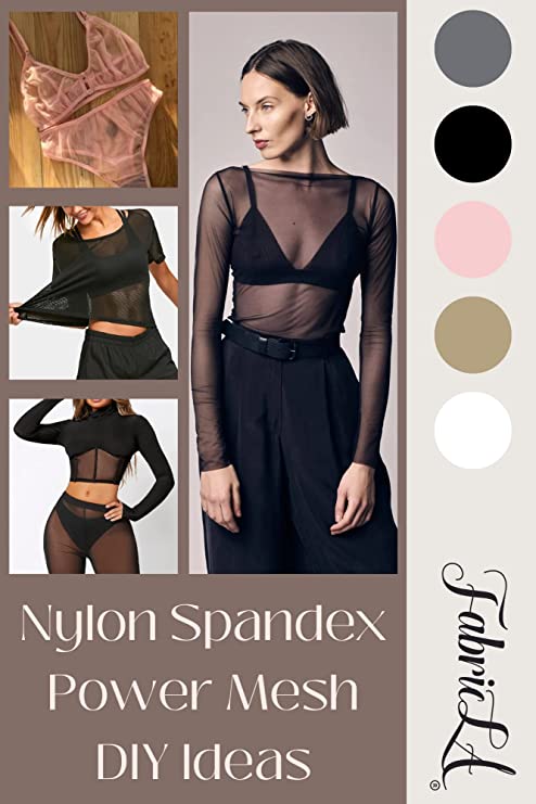 FabricLA Nylon Spandex Performance Power Mesh Fabric | Dusty Pink - FabricLA.com