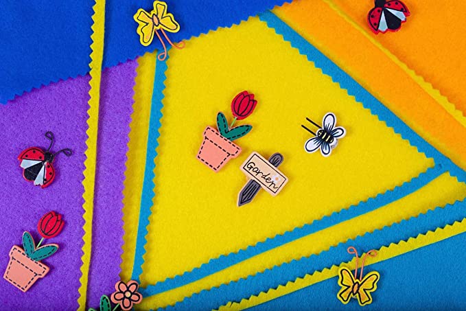 Acrylic Felt 9"X12" Sheet Packs | Black - FabricLA.com