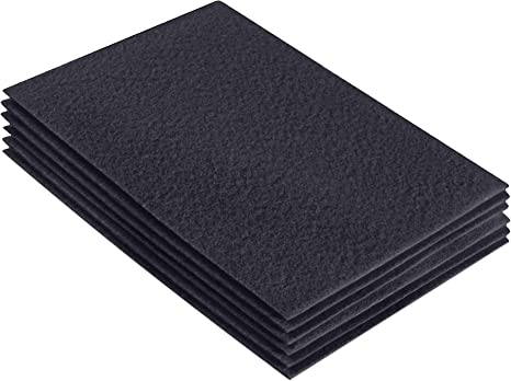 Acrylic Felt 9"X12" Sheet Packs | Dark Gray - FabricLA.com