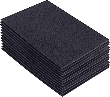 Acrylic Felt 9"X12" Sheet Packs | Dark Gray - FabricLA.com