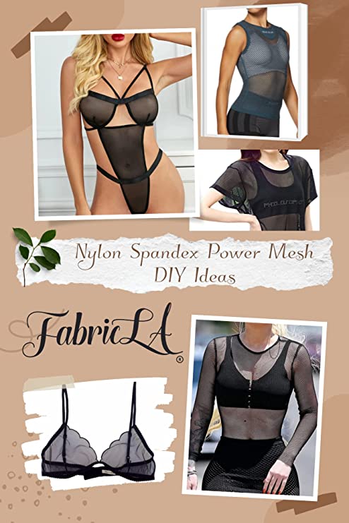 FabricLA Nylon Spandex Performance Power Mesh Fabric | Dusty Pink - FabricLA.com