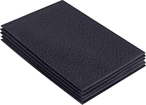 Acrylic Felt 9"X12" Sheet Packs | Dark Gray - FabricLA.com