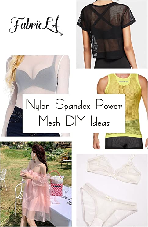 FabricLA Nylon Spandex Performance Power Mesh Fabric | Dusty Pink - FabricLA.com