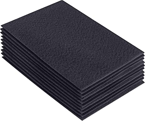 Acrylic Felt 9"X12" Sheet Packs | Dark Gray - FabricLA.com