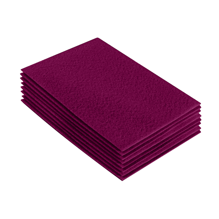 Acrylic Felt 9"X12" Sheet Packs | Rose - FabricLA.com