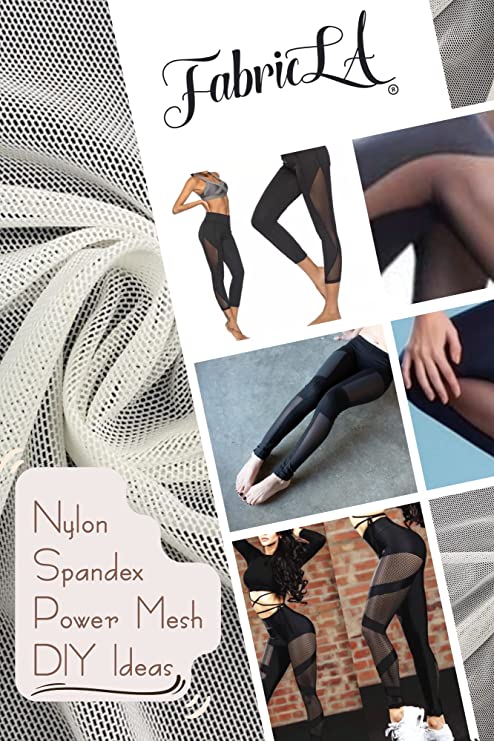 FabricLA Nylon Spandex Performance Power Mesh Fabric | Grey - FabricLA.com