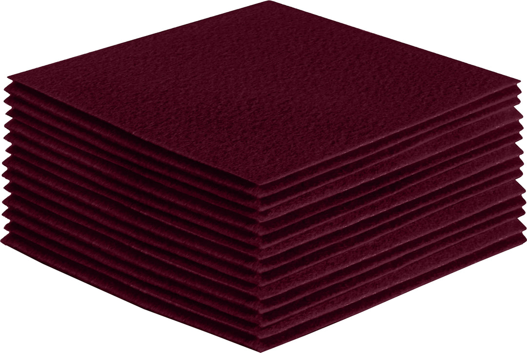 Acrylic Felt Craft Sheet Packs | Burgundy A27 - FabricLA.com