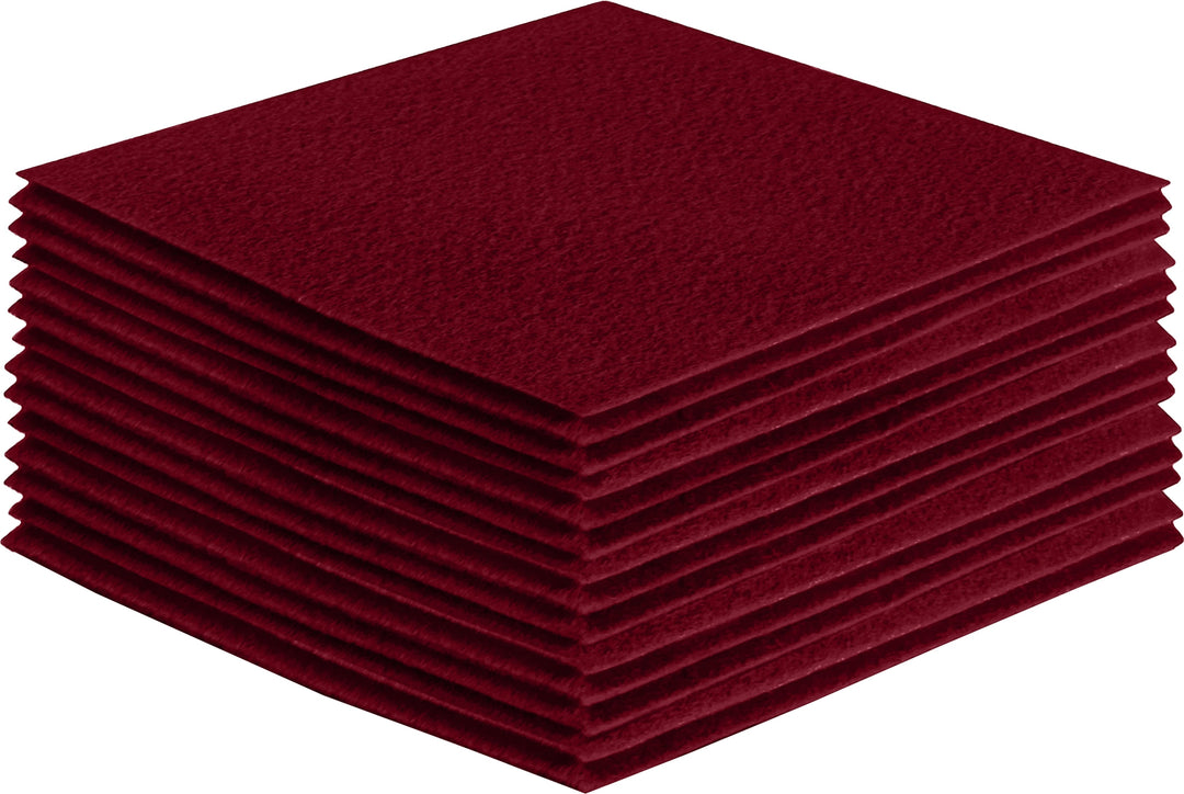 Acrylic Felt Craft Sheet Packs | Dark Red - FabricLA.com