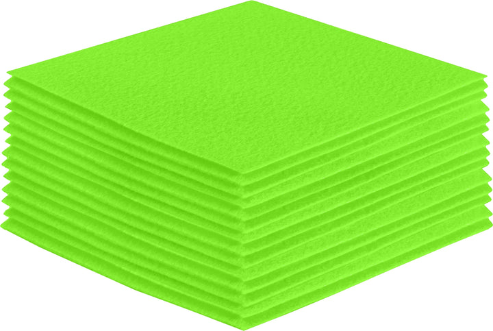Acrylic Felt Craft Sheet Packs | Neon Green A54 - FabricLA.com